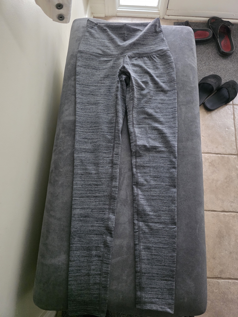 Joe Fresh Gray Marled High-Waist Leggings